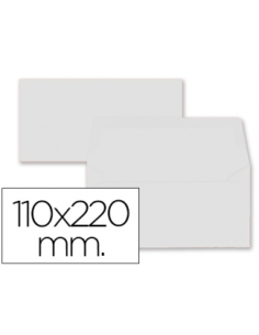CI | Sobre liderpapel americano blanco 110x220 mm 80 gr...