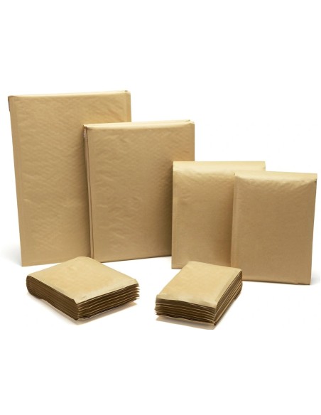 CI | Sobre burbujas crema q-connect c/0 150 x 210 mm caja de 100