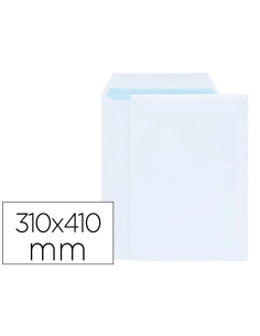 CI | Sobre liderpapel bolsa blanco 310x410 mm solapa tira...