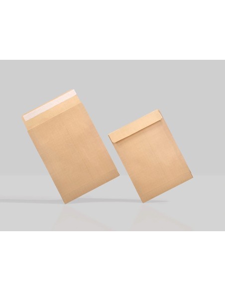 CI | Sobre liderpapel bolsa n.13 kraft 310x410 mm tira de silicona caja de 250 unidades