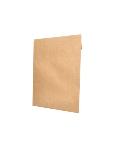 CI | Sobre liderpapel bolsa fuelle kraft armado 280x365x50mm solapa tira de silicona papel 155 gr caja de 50 unidades