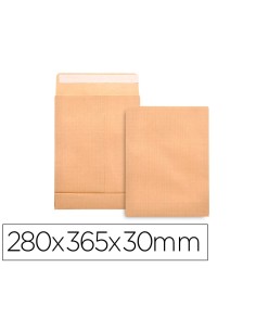 CI | Sobre liderpapel bolsa fuelle kraft 280x365x30mm...