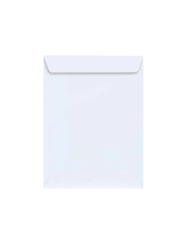 CI | Sobre liderpapel bolsa blanco 260x360 mm solapa tira de silicona papel offset 100 gr caja de 250 unidades