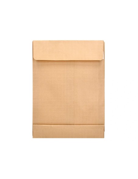 CI | Sobre liderpapel bolsa fuelle kraft 250x353x30 mm solapa tira de silicona papel 120gr cajade 50 unidades