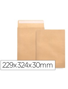 CI | Sobre liderpapel bolsa fuelle kraft 229x324x30 mm...