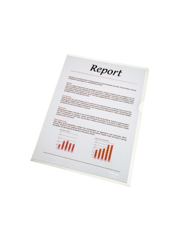 CI | Carpeta esselte dossier uñero plastico folio transparente 110 micras