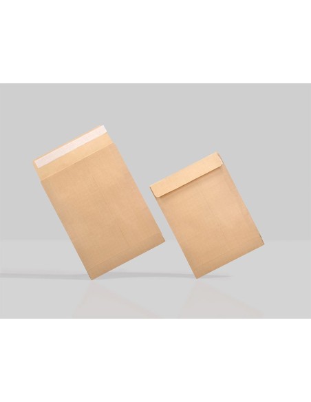 CI | Sobre liderpapel bolsa n.6 kraft cuarto prolongado 184x261mm tira de silicona caja de 250 unidades