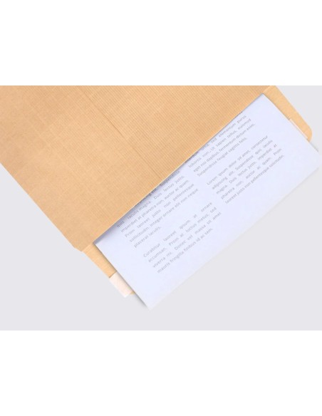 CI | Sobre liderpapel bolsa n.5 kraft din c5 162x229 mm tira de silicona caja de 500 unidades
