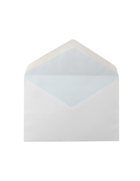 CI | Sobre liderpapel n.10 blanco oficio prolongado 145x200mm engomado solapa de pico caja de 500 unidades