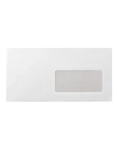 CI | Sobre liderpapel n 3 blanco din americano ventana derecha 110x220 mm tira de silicona paquete de 25 unidades