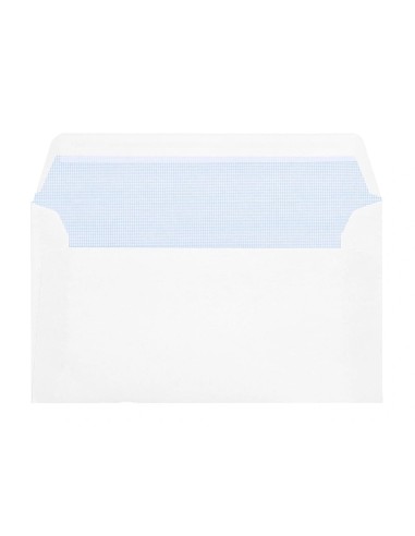 CI | Sobre liderpapel n 2 blanco din americano 110x220 mmtira de silicona paquete de 25 unidades