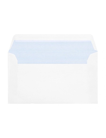 CI | Sobre liderpapel n 2 blanco din americano 110x220 mmtira de silicona paquete de 25 unidades