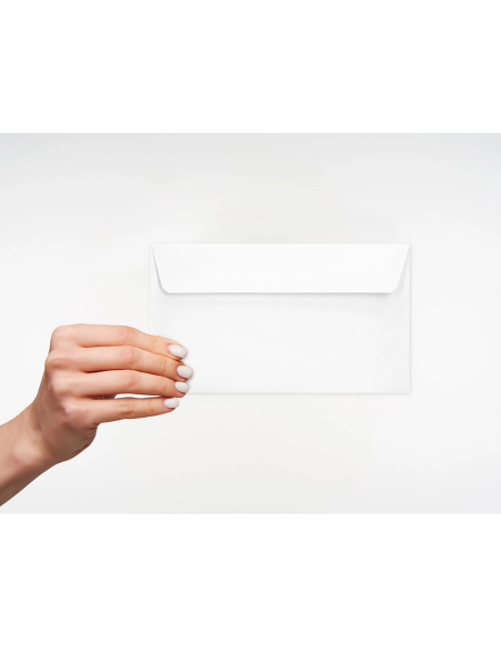 CI | Sobre liderpapel n 2 blanco din americano 110x220 mmtira de silicona paquete de 25 unidades