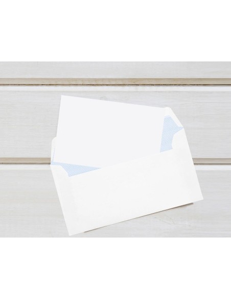 CI | Sobre liderpapel n 2 blanco din americano 110x220 mmtira de silicona paquete de 25 unidades
