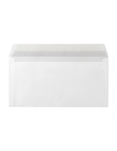 CI | Sobre liderpapel n.4 blanco americano ventana derecha 115x225mm tira de silicona open system caja de 500 unidad