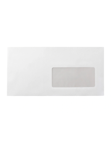 CI | Sobre liderpapel n.4 blanco americano ventana derecha 115x225mm tira de silicona open system caja de 500 unidad