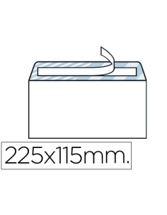 CI | Sobre liderpapel n.5 blanco americano 115x225mm tira...