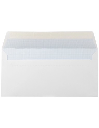 CI | Sobre liderpapel n.5 blanco americano 115x225mm tira de silicona open system caja de 500 unidades