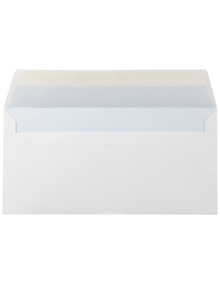 CI | Sobre liderpapel n.5 blanco americano 115x225mm tira de silicona open system caja de 500 unidades