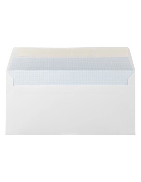 CI | Sobre liderpapel n.5 blanco americano 115x225mm tira de silicona open system caja de 500 unidades