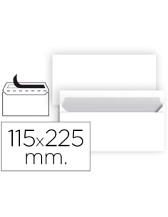 CI | Sobre liderpapel n 5 blanco americano 115x225 mm...