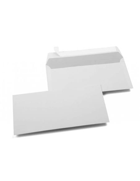 CI | Sobre liderpapel n 5 blanco americano 115x225 mm tira de silicona paquete de 25 unidades