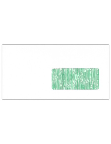 CI | Sobre liderpapel blanco 115x225 mm ventana derecha solapa tira de silicona papel reciclado 90 gr caja de 500