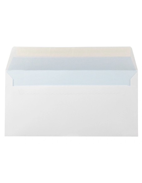 CI | Sobre liderpapel n.9 blanco comercial normalizado 120x176mm tira de silicona caja de 500 unidades