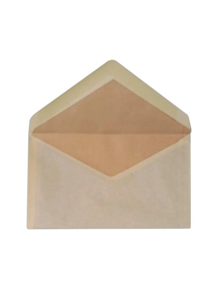 CI | Sobre liderpapel n.8 crema comercial normalizado 120x176mm engomado caja de 500 unidades