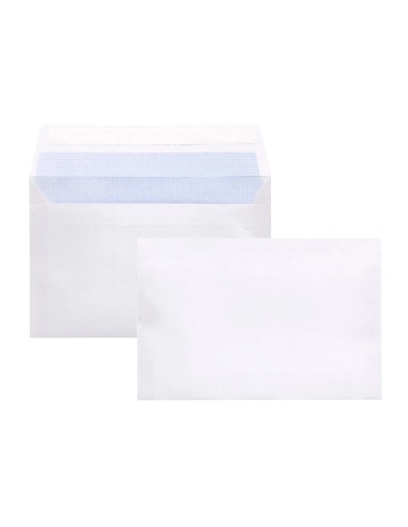 CI | Sobre liderpapel n 9 blanco comercial normalizado 120x176 mm tira de silicona paquete de 25 unidades