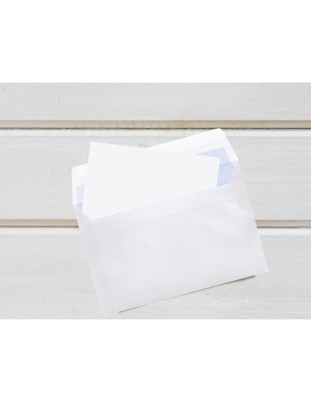 CI | Sobre liderpapel n 9 blanco comercial normalizado 120x176 mm tira de silicona paquete de 25 unidades
