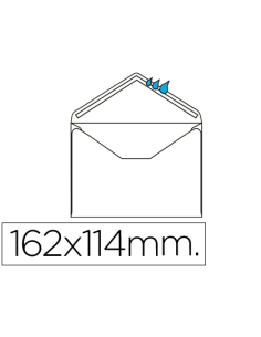 CI | Sobre liderpapel n.21 blanco c6 114x162 mm engomado...