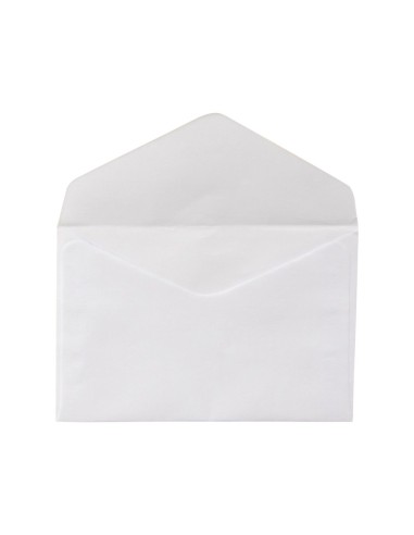 CI | Sobre liderpapel n.21 blanco c6 114x162 mm engomado solapa de pico caja de 500 unidades