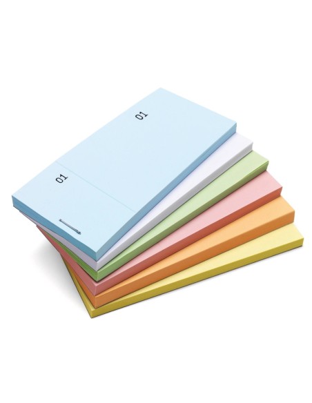 CI | Talonario liderpapel mostrador 50x110 mm tl10 naranja con matriz