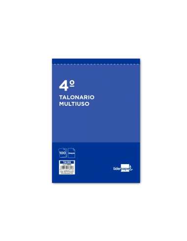 CI | Talonario liderpapel multiusos cuarto original t199