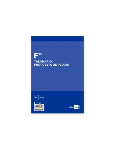 CI | Talonario liderpapel pedidos folio 125