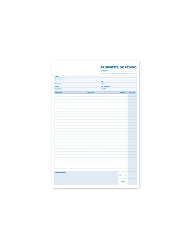 CI | Talonario liderpapel pedidos folio 125