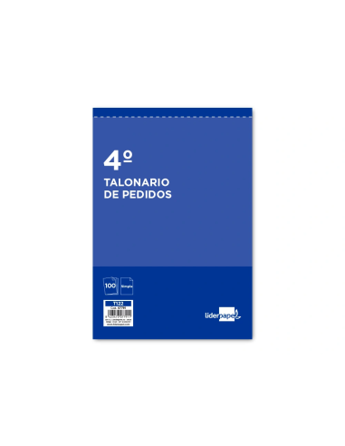CI | Talonario liderpapel pedidos cuarto 122