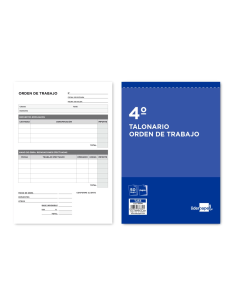 CI | Talonario liderpapel orden de trabajo cuarto...