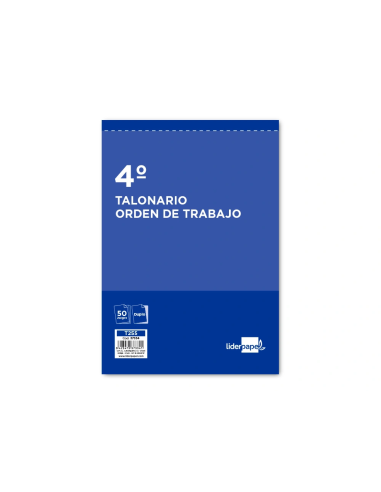 CI | Talonario liderpapel orden de trabajo cuarto original y copia t255