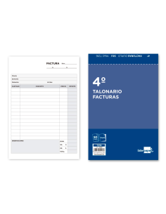 CI | Talonario liderpapel facturas cuarto original y...