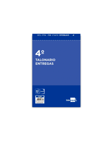 CI | Talonario liderpapel entregas cuarto original y copia t226
