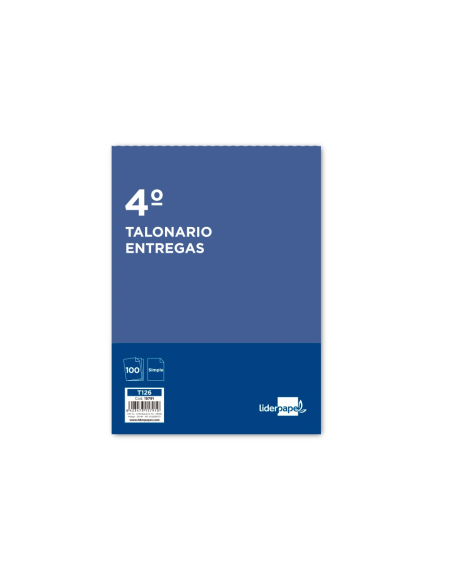 CI | Talonario liderpapel entregas cuarto original t126