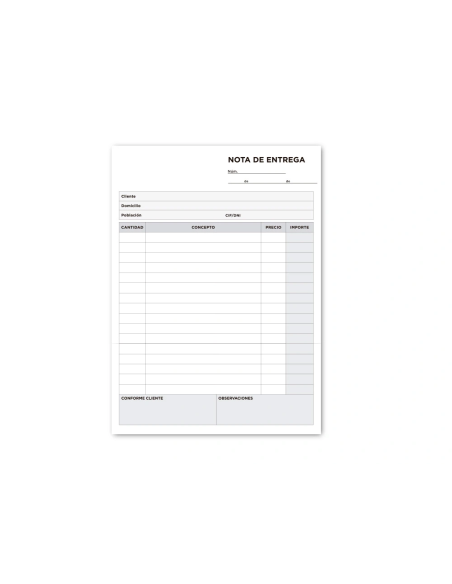 CI | Talonario liderpapel entregas cuarto original t126