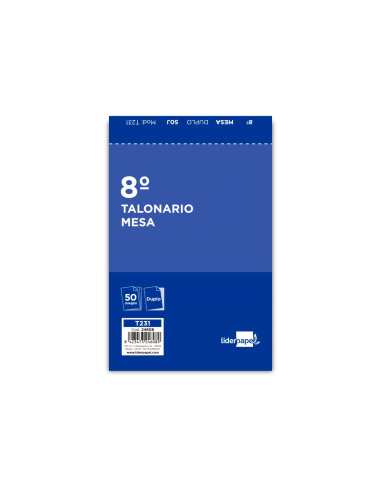 CI | Talonario liderpapel camarero 8º original y copia t231 papel autocopiante