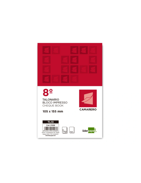 CI | Talonario liderpapel camarero 8º original y copia tl13