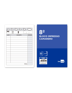CI | Talonario liderpapel camarero 8º original y copia t280