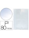 CI | Funda multitaladro q-connect folio 80 mc cristal caja de 100 unidades