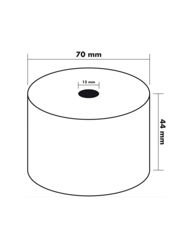 CI | Rollo sumadora electro 44 mm ancho x 70 mm diametro sin bisfenol a