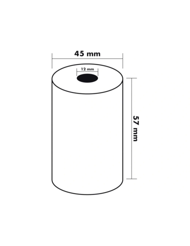 CI | Rollo termico 57x45x11mm 58 grs bisfenol a